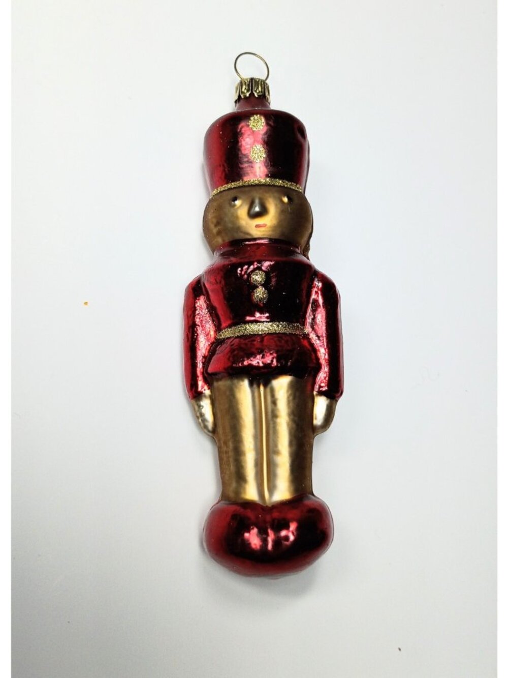 Vintage Germany Nutcracker Soldier Mercury Glass Ornament Christmas Holiday 5.25
